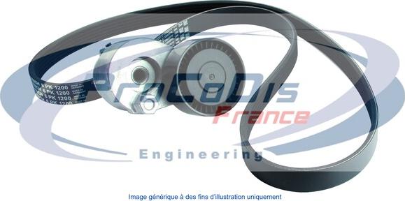 Procodis France KGA7021 - V-Ribbed Belt Set xparts.lv
