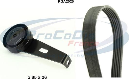 Procodis France KGA2020 - V-Ribbed Belt Set xparts.lv