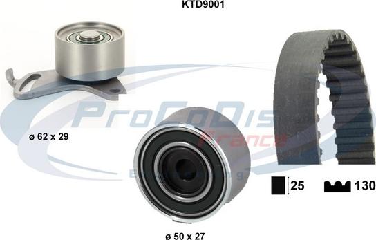 Procodis France KTD9001 - Timing Belt Set xparts.lv