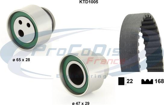 Procodis France KTD1005 - Timing Belt Set xparts.lv