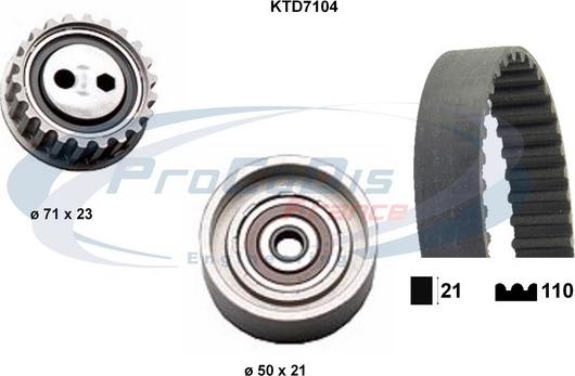 Procodis France KTD7104 - Timing Belt Set xparts.lv