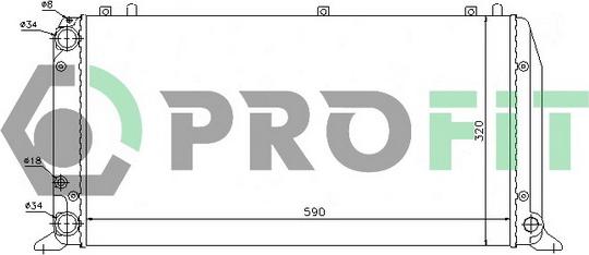 Profit PR 0016A2 - Radiators, Motora dzesēšanas sistēma xparts.lv