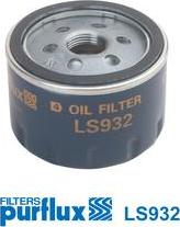 Purflux LS932 - Oil Filter xparts.lv