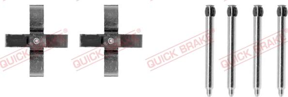 QUICK BRAKE 1091266 - Комплектующие для колодок дискового тормоза xparts.lv