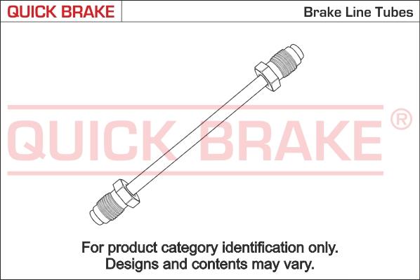 QUICK BRAKE CU-0650A-A - Трубопровод тормозного привода xparts.lv