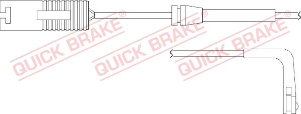 QUICK BRAKE WS 0164 A - Indikators, Bremžu uzliku nodilums xparts.lv