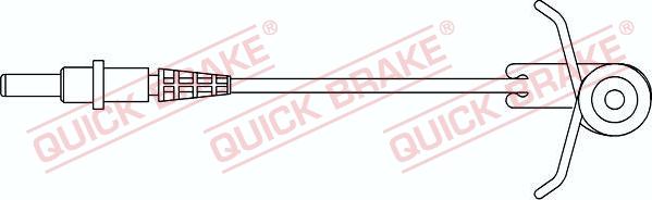 QUICK BRAKE WS 0185 A - Сигнализатор, износ тормозных колодок xparts.lv
