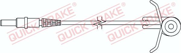QUICK BRAKE WS 0186 A - Indikators, Bremžu uzliku nodilums xparts.lv