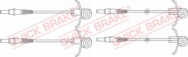 QUICK BRAKE WS 0181 A - Indikators, Bremžu uzliku nodilums xparts.lv