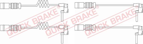 QUICK BRAKE WS 0301 A - Įspėjimo kontaktas, stabdžių trinkelių susidėvėjimas xparts.lv