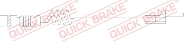 QUICK BRAKE WS 0210 A - Indikators, Bremžu uzliku nodilums xparts.lv