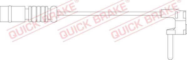 QUICK BRAKE WS 0212 A - Сигнализатор, износ тормозных колодок xparts.lv