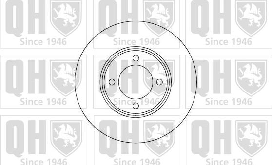 Quinton Hazell BDC3337 - Bremžu diski xparts.lv