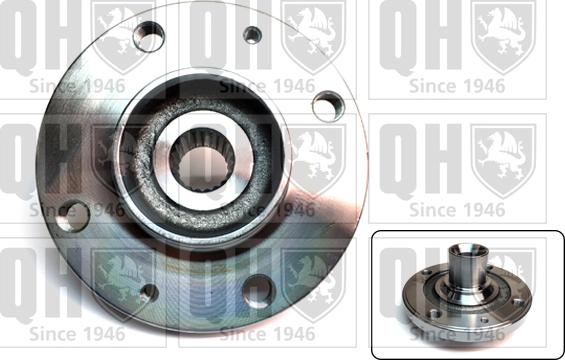 Quinton Hazell QWH161 - Ступица колеса, поворотный кулак xparts.lv