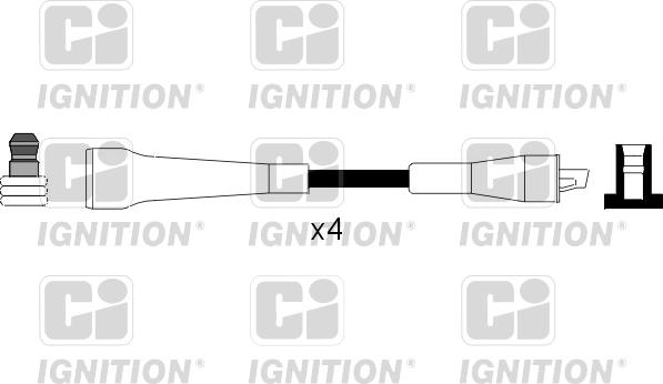 Quinton Hazell XC1020 - Augstsprieguma vadu komplekts xparts.lv