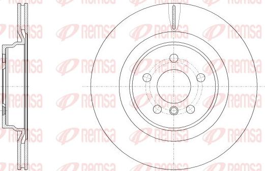 Remsa 62553.10 - Brake Disc xparts.lv