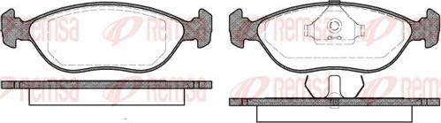 Remsa 0444.00 - Brake Pad Set, disc brake xparts.lv