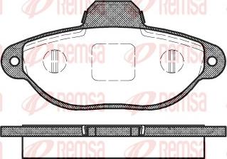 Remsa 0414.20 - Brake Pad Set, disc brake xparts.lv