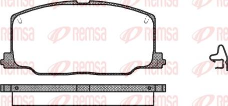Remsa 0268.04 - Brake Pad Set, disc brake xparts.lv