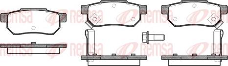 Remsa 0233.02 - Brake Pad Set, disc brake xparts.lv