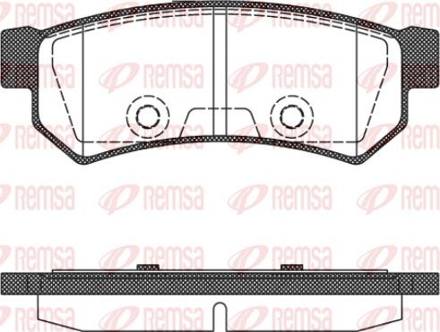 Remsa 1048.10 - Тормозные колодки, дисковые, комплект xparts.lv