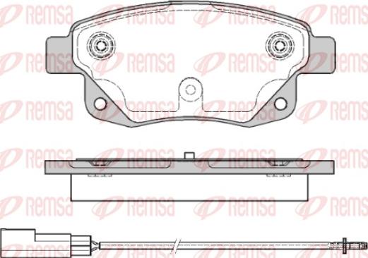 Remsa 1252.01 - Brake Pad Set, disc brake xparts.lv