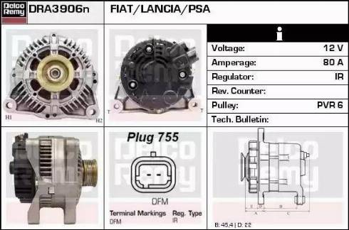 Remy DRA3906N - Ģenerators xparts.lv