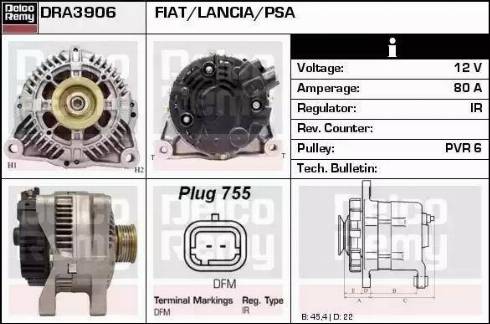 Remy DRA3906 - Ģenerators xparts.lv