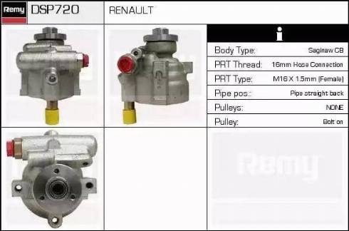 Remy DSP720 - Hydraulic Pump, steering system xparts.lv