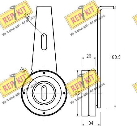 REPKIT RKT1177 - Belt Tensioner, v-ribbed belt xparts.lv