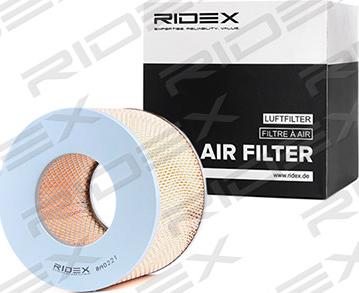 RIDEX 8A0221 - Gaisa filtrs xparts.lv