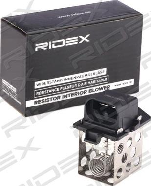 RIDEX 2975R0045 - Сопротивление, реле, вентилятор салона xparts.lv