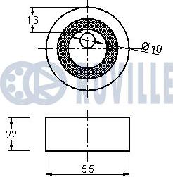 Ruville 540586 - Tensioner Pulley, timing belt xparts.lv