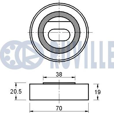 Ruville 540637 - Tensioner Pulley, timing belt xparts.lv