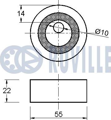 Ruville 542119 - Tensioner Pulley, timing belt xparts.lv