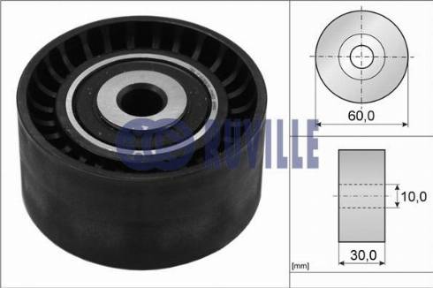 Ruville 55954 - Deflection / Guide Pulley, v-ribbed belt xparts.lv