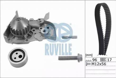 Ruville 55622701 - Water Pump & Timing Belt Set xparts.lv