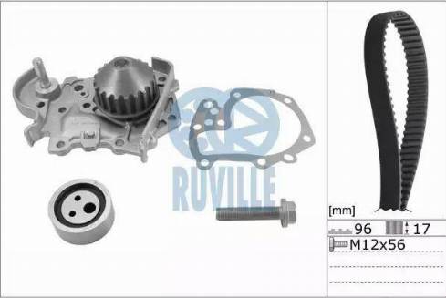 Ruville 55622702 - Water Pump & Timing Belt Set xparts.lv