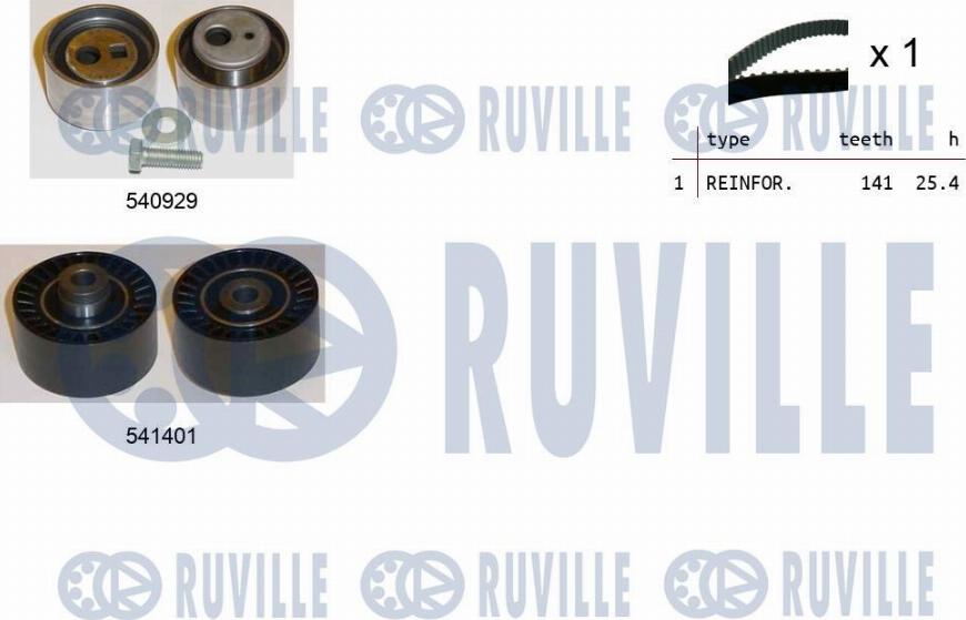Ruville 550513 - Timing Belt Set xparts.lv