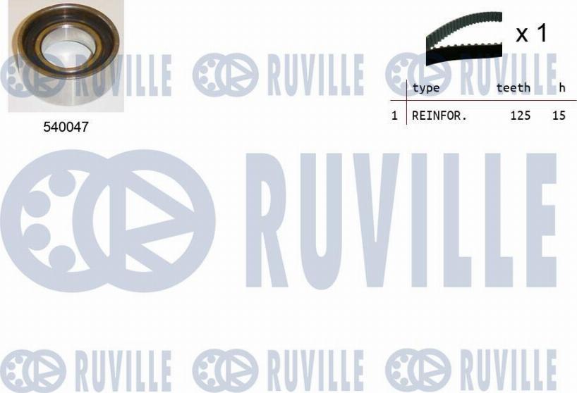 Ruville 550048 - Paskirstymo diržo komplektas xparts.lv