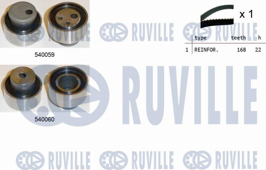 Ruville 550003 - Timing Belt Set xparts.lv