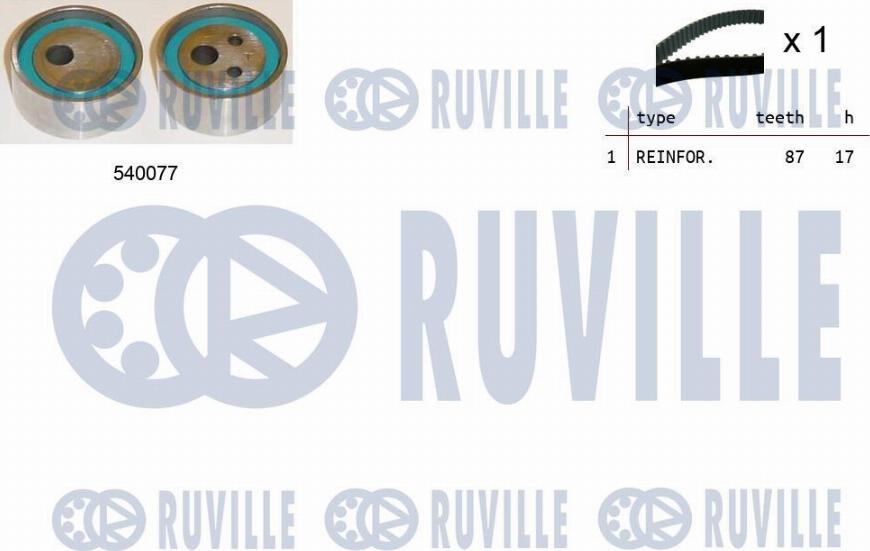 Ruville 550010 - Timing Belt Set xparts.lv