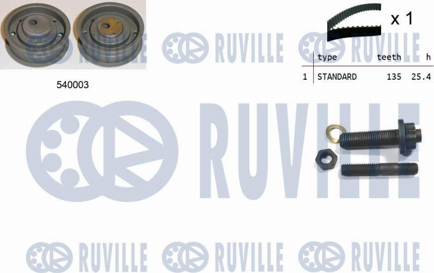 Ruville 550071 - Timing Belt Set xparts.lv