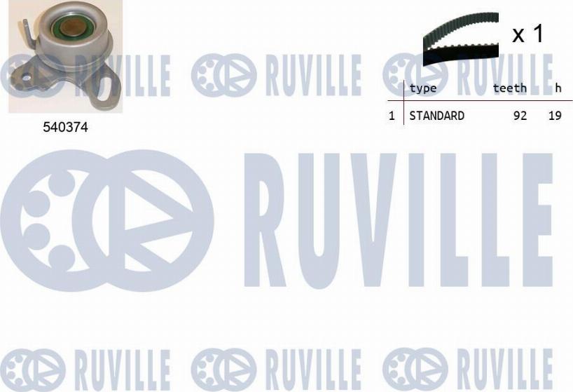 Ruville 550166 - Zobsiksnas komplekts xparts.lv