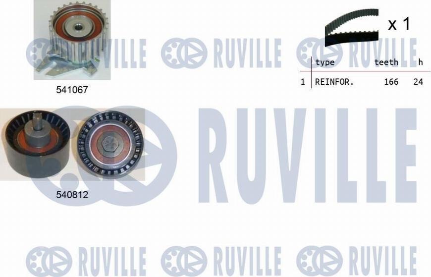 Ruville 550101 - Timing Belt Set xparts.lv
