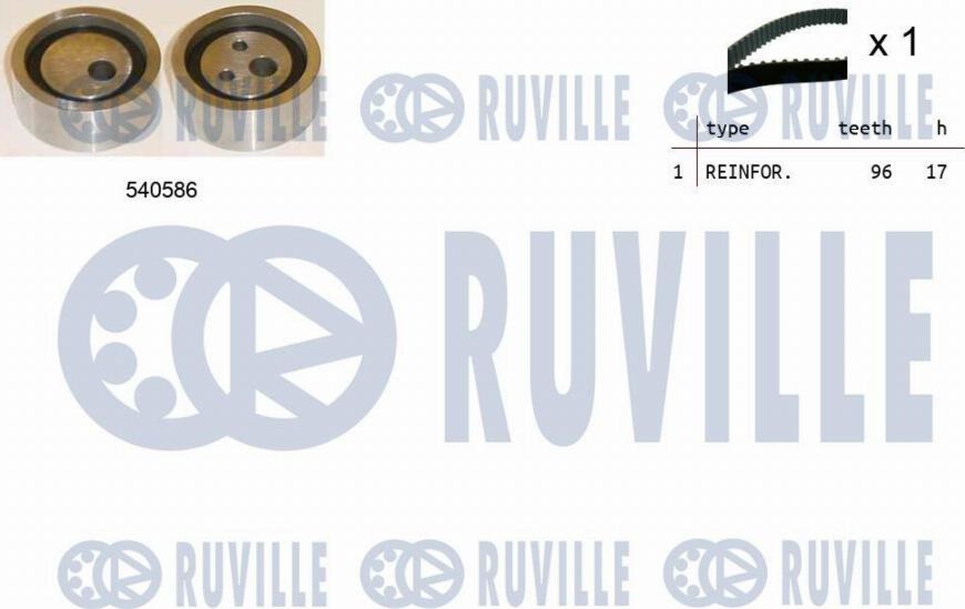 Ruville 550103 - Paskirstymo diržo komplektas xparts.lv