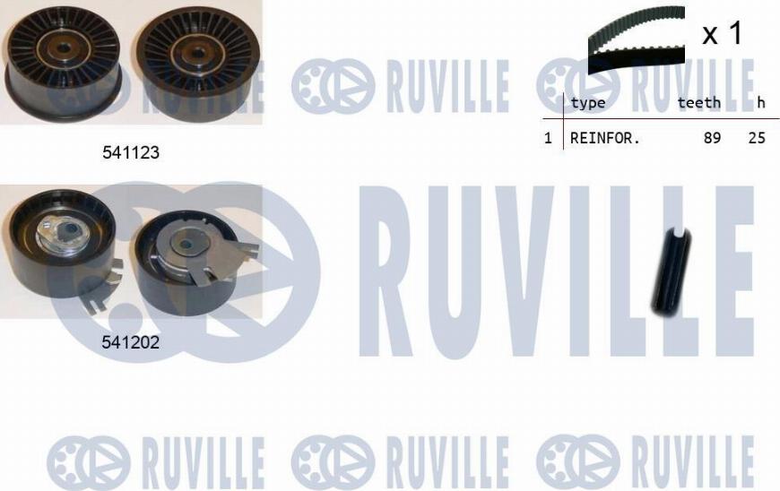 Ruville 550118 - Paskirstymo diržo komplektas xparts.lv