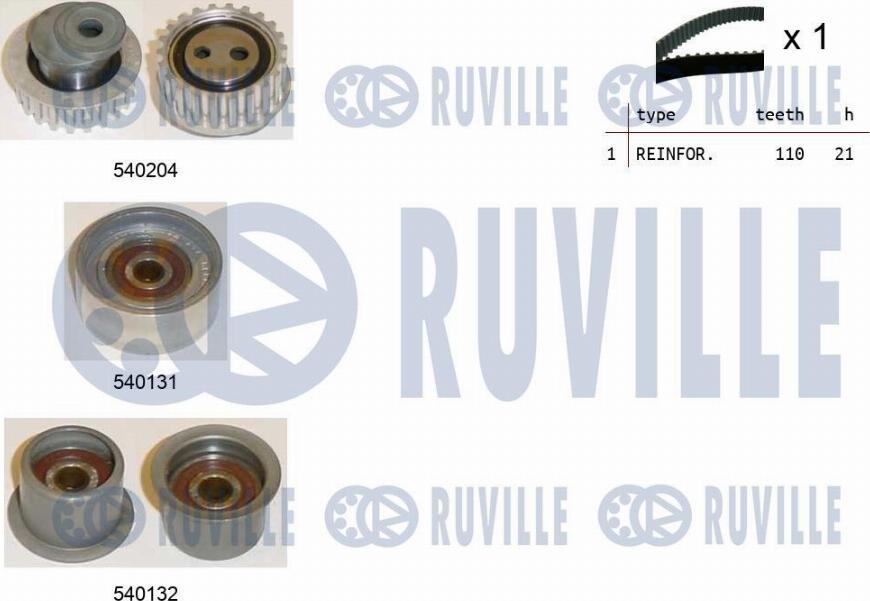 Ruville 550130 - Timing Belt Set xparts.lv