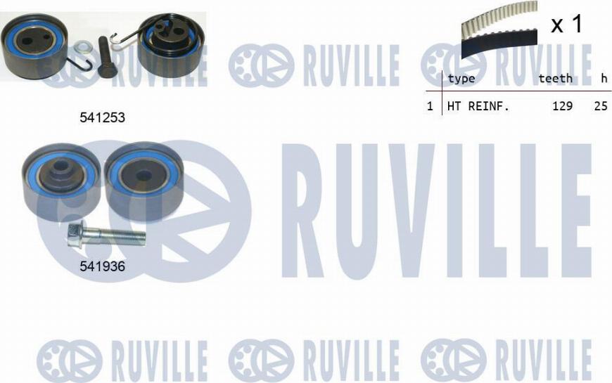 Ruville 550123 - Paskirstymo diržo komplektas xparts.lv