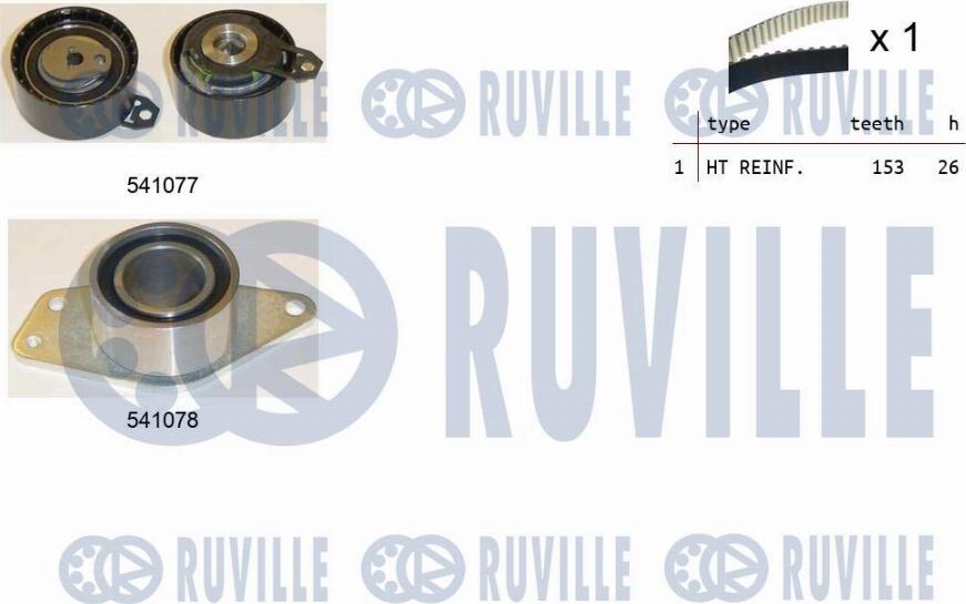 Ruville 550347 - Timing Belt Set xparts.lv